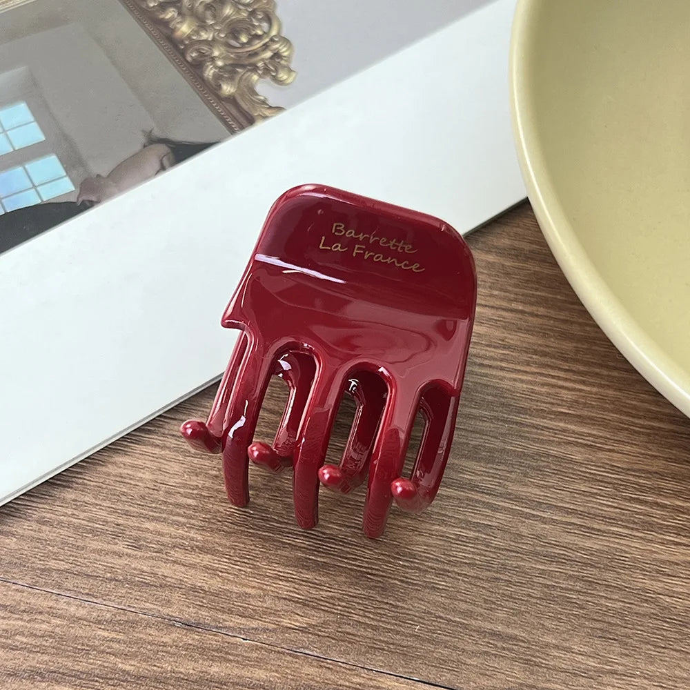 Elegant Acetic Acid Hair Clips, High Ponytail & Bun Hairpins, Stylish Shark Clips for Women