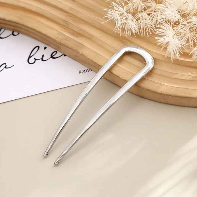 U Shaped Hairpins French Hair Sticks, Hair Fork for Women Girls Buns Chignon Hair Accessories