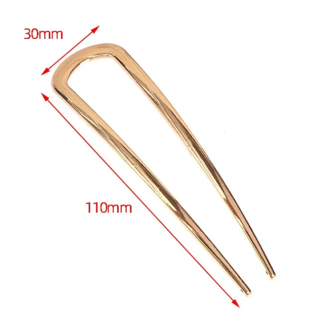 U Shaped Hairpins French Hair Sticks, Hair Fork for Women Girls Buns Chignon Hair Accessories
