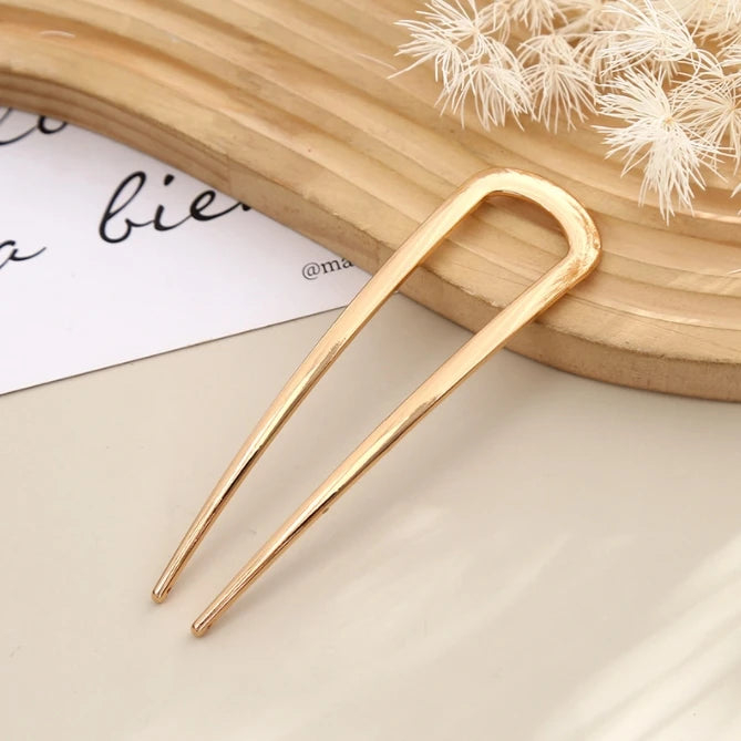 U Shaped Hairpins French Hair Sticks, Hair Fork for Women Girls Buns Chignon Hair Accessories