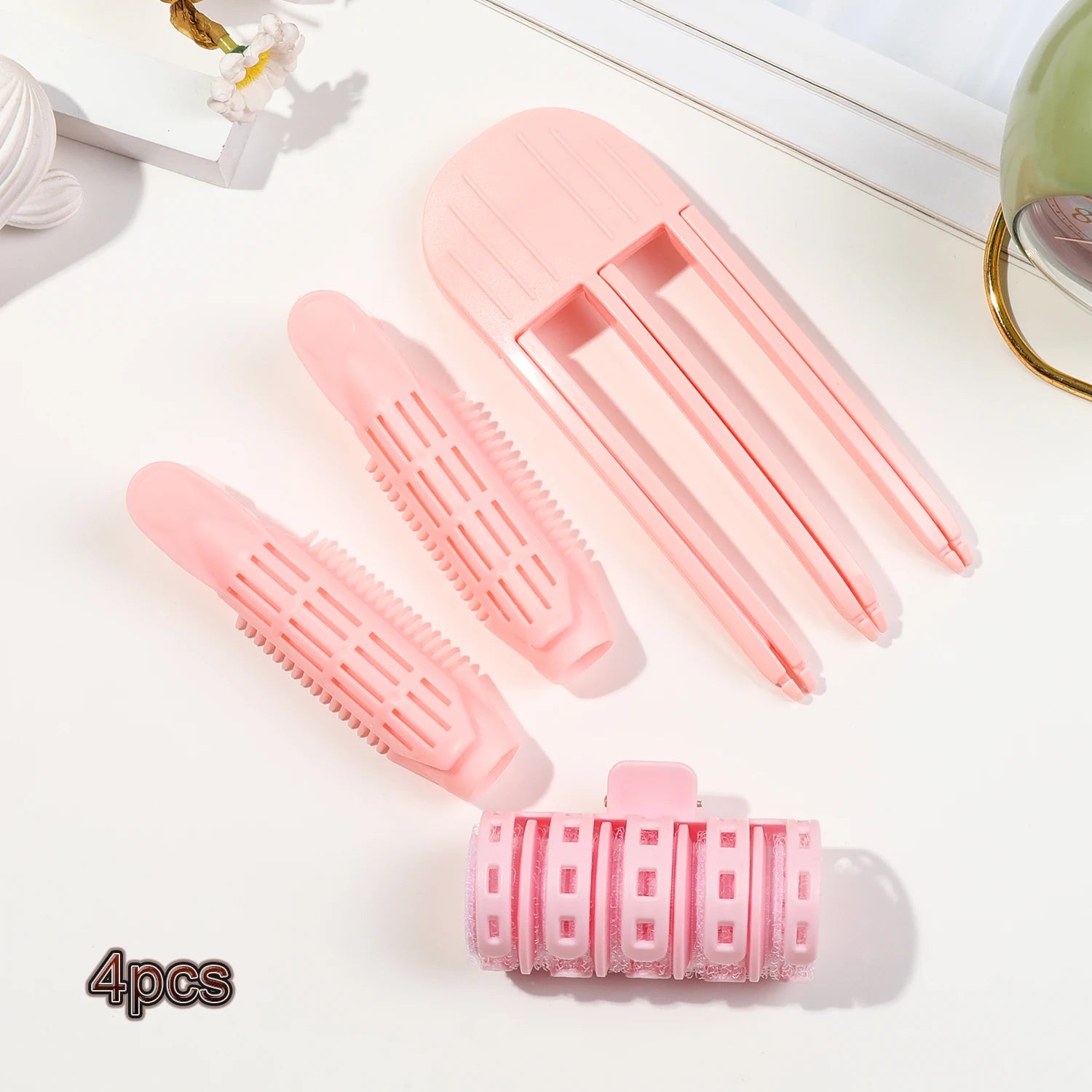 3 Style Fluffy Curling Bangs Clips for Women, Hair Roots Volumizing Hair Clips, Volume Hair Rollers