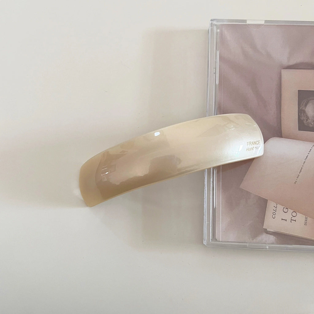 Korean Fashion Acetate Rectangle Hair Clips, Exquisite Spring Clips for Women's Ponytail & Back Head Hairstyles