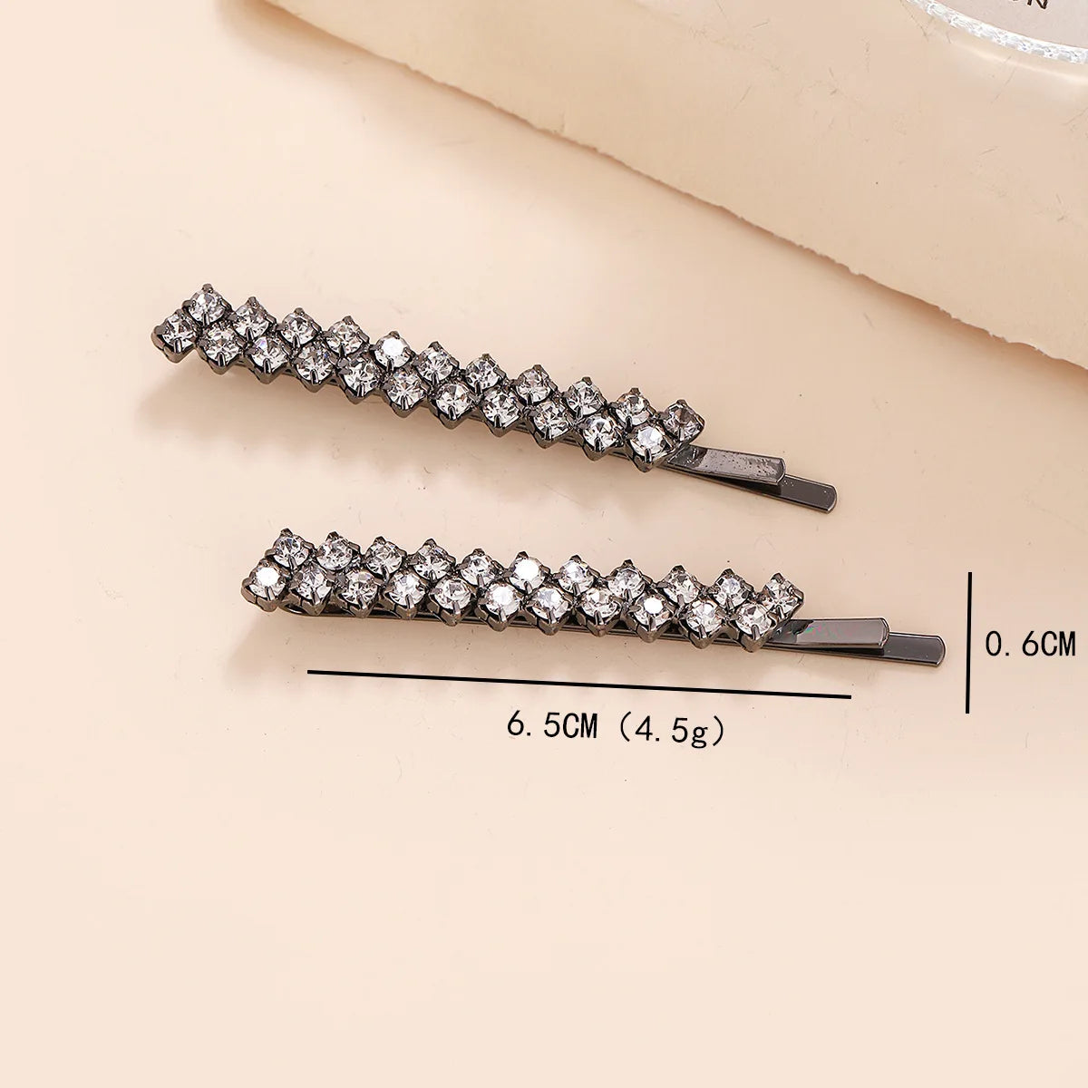 Rhinestone Claw Chain Hair Clips, Bridal Headdress Side Pins, Elegant Wedding Hair Accessories