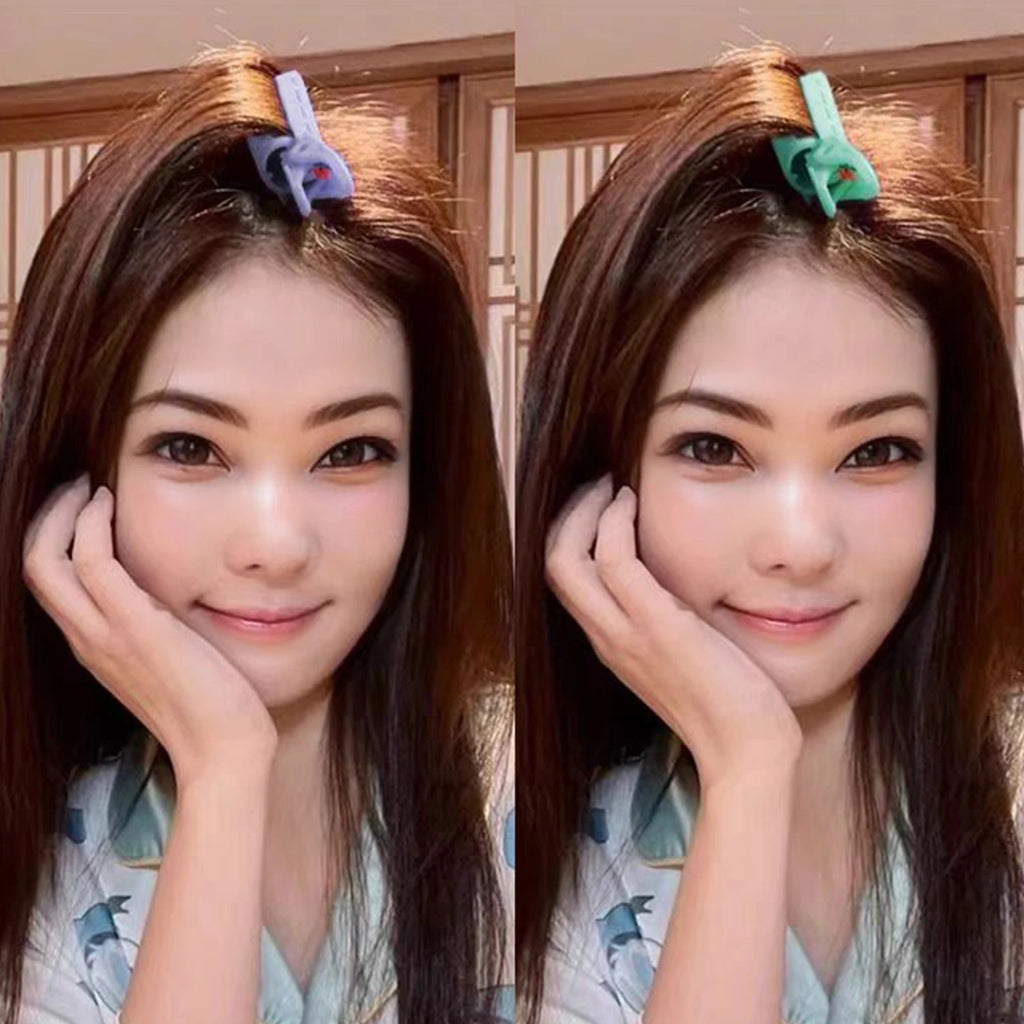 3 Style Fluffy Curling Bangs Clips for Women, Hair Roots Volumizing Hair Clips, Volume Hair Rollers