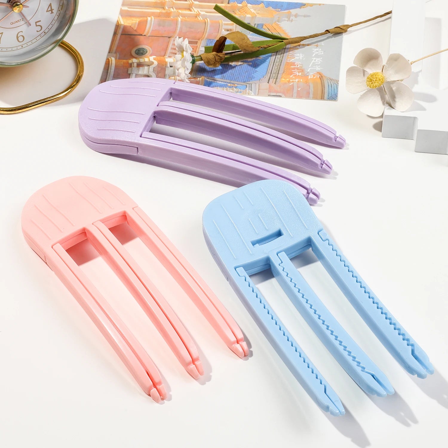 3 Style Fluffy Curling Bangs Clips for Women, Hair Roots Volumizing Hair Clips, Volume Hair Rollers