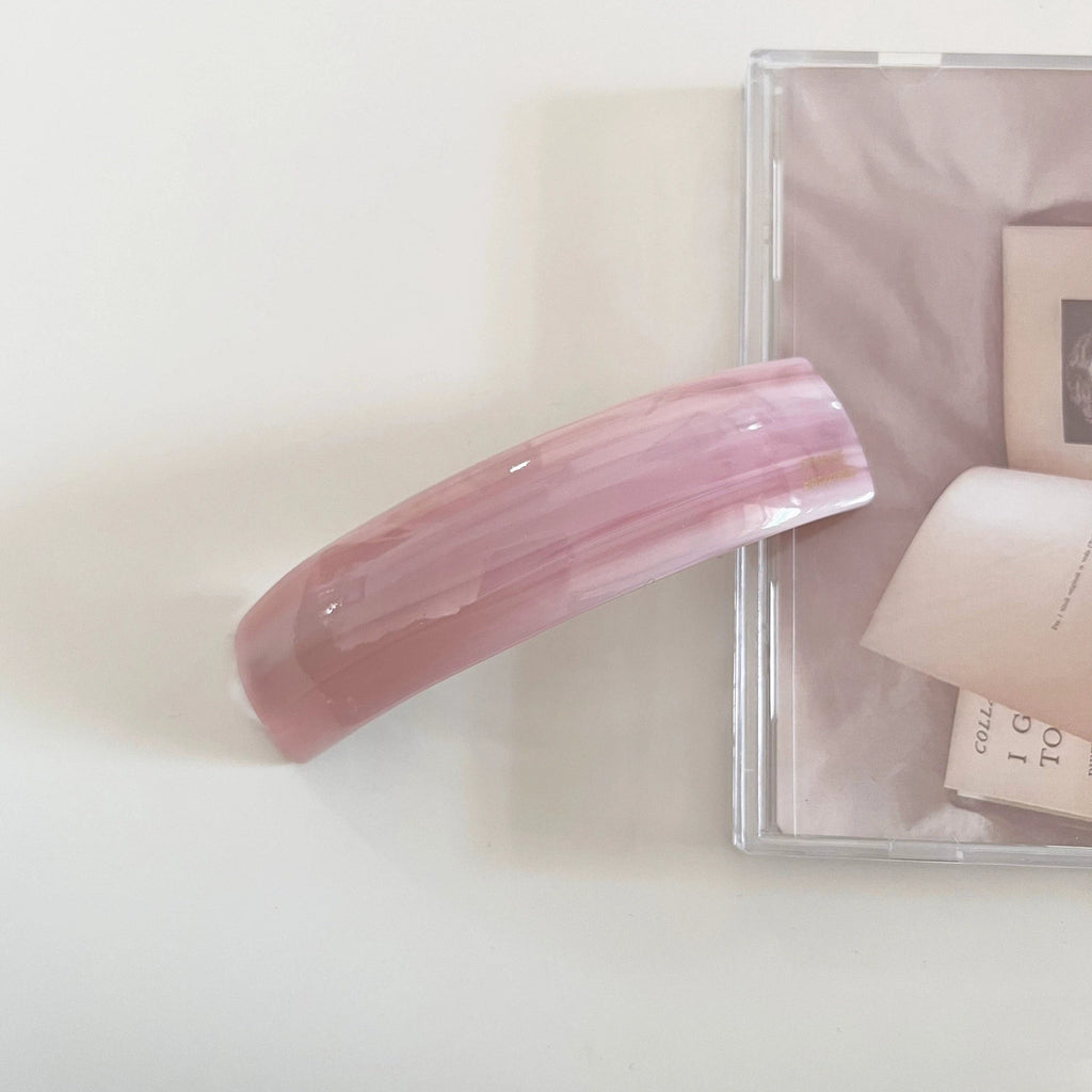 Korean Fashion Acetate Rectangle Hair Clips, Exquisite Spring Clips for Women's Ponytail & Back Head Hairstyles