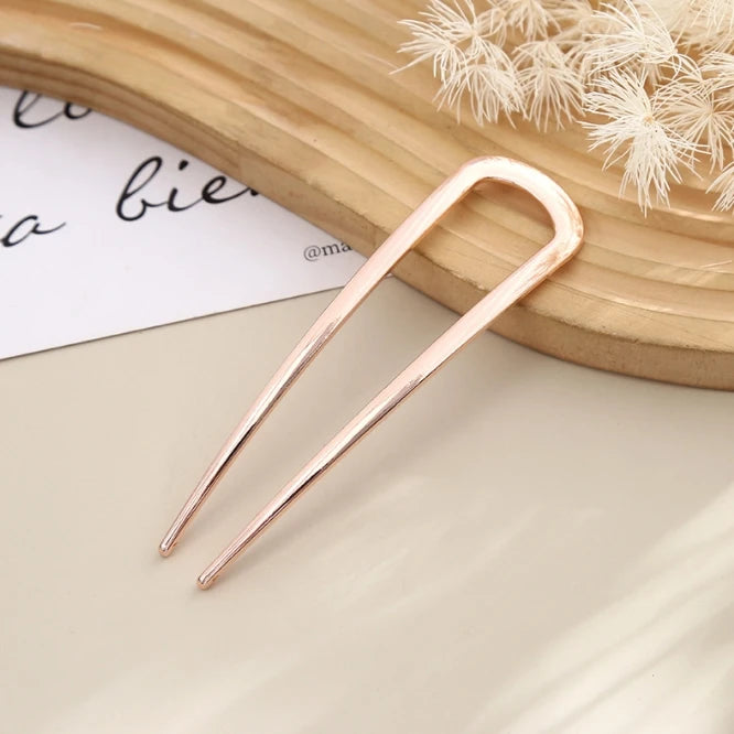 U Shaped Hairpins French Hair Sticks, Hair Fork for Women Girls Buns Chignon Hair Accessories
