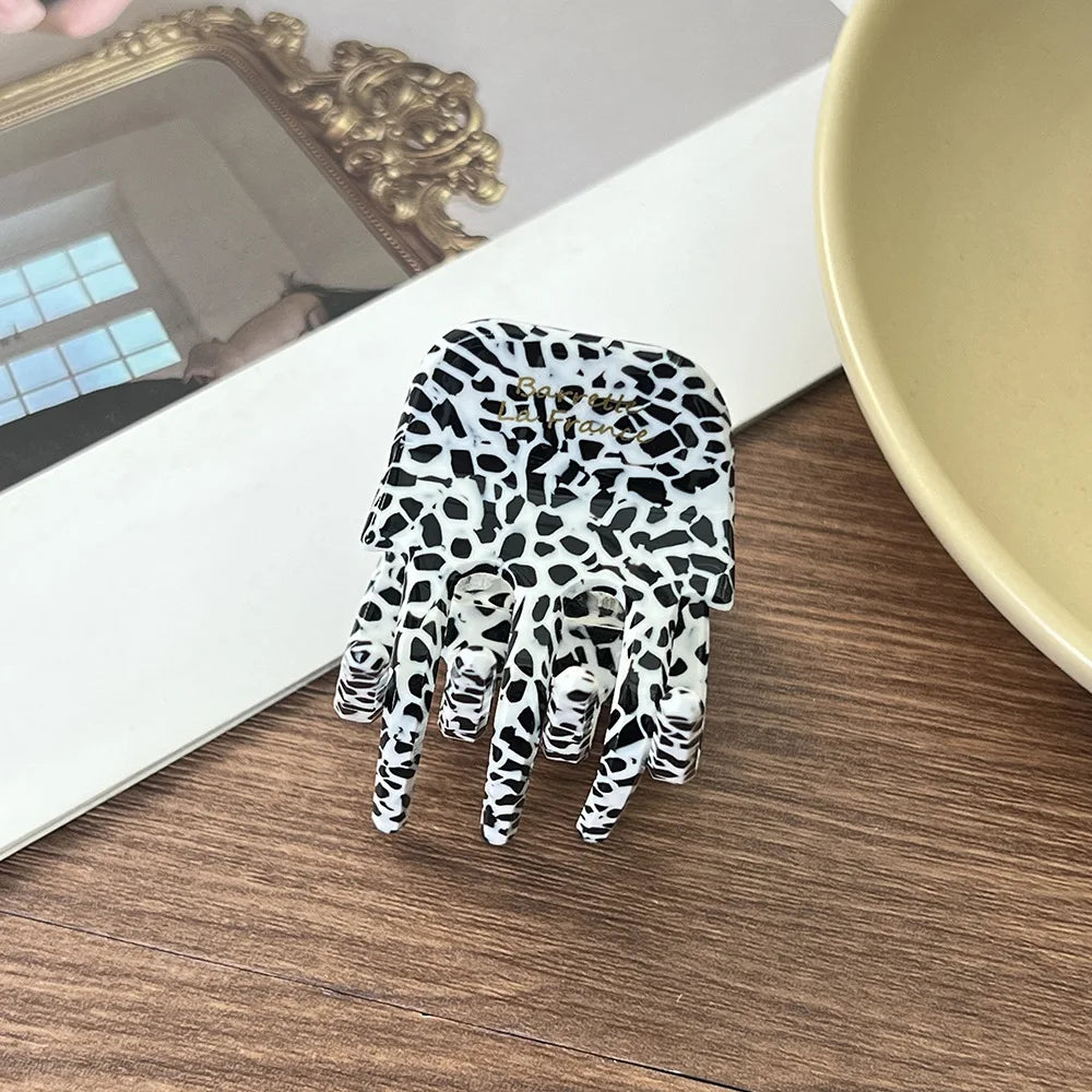 Elegant Acetic Acid Hair Clips, High Ponytail & Bun Hairpins, Stylish Shark Clips for Women