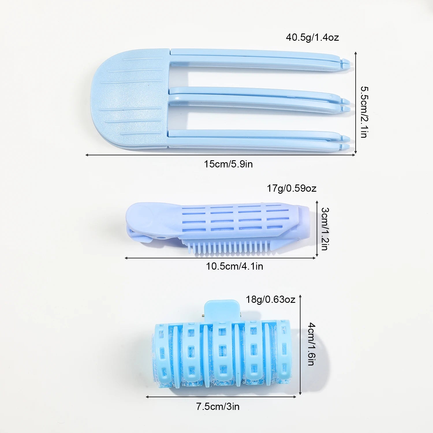 3 Style Fluffy Curling Bangs Clips for Women, Hair Roots Volumizing Hair Clips, Volume Hair Rollers