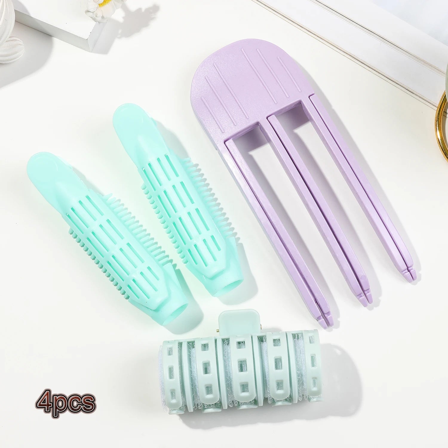 3 Style Fluffy Curling Bangs Clips for Women, Hair Roots Volumizing Hair Clips, Volume Hair Rollers