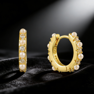 7th Heaven Pearl Hoops